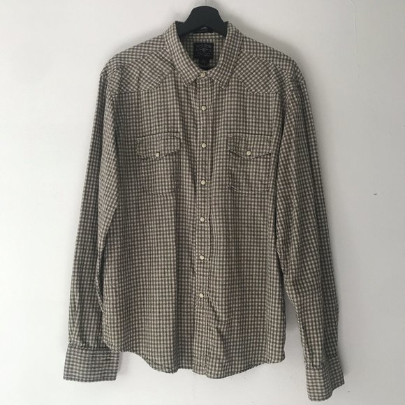 Lucky Brand Other - Lucky Brand Black Label Classic Fit Button Flannel
